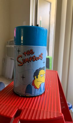 Simpsons PIN PALS thermos. 2001