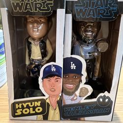 Dodgers Bobble head Star Wars - Hyun Solo And Kenley Calrissian