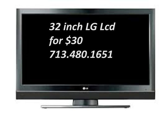 32 Inch LG Lcd Tv