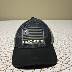 BUC-EE'S Camouflage Adjustable Mesh Back Trucker Hat Black Gray