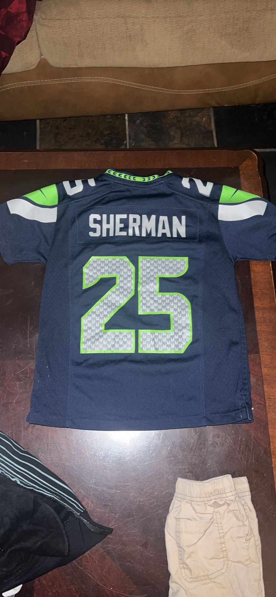 Seattle Seahawks Richard Sherman 25 Jersey Youth Sz S (8)