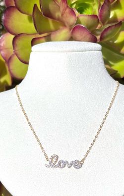 14k Gold Love Necklace