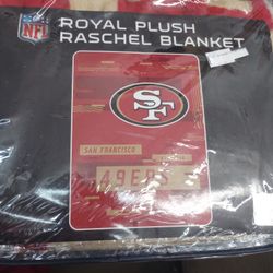 New San Francisco 49ers Raschel Plush Blanket