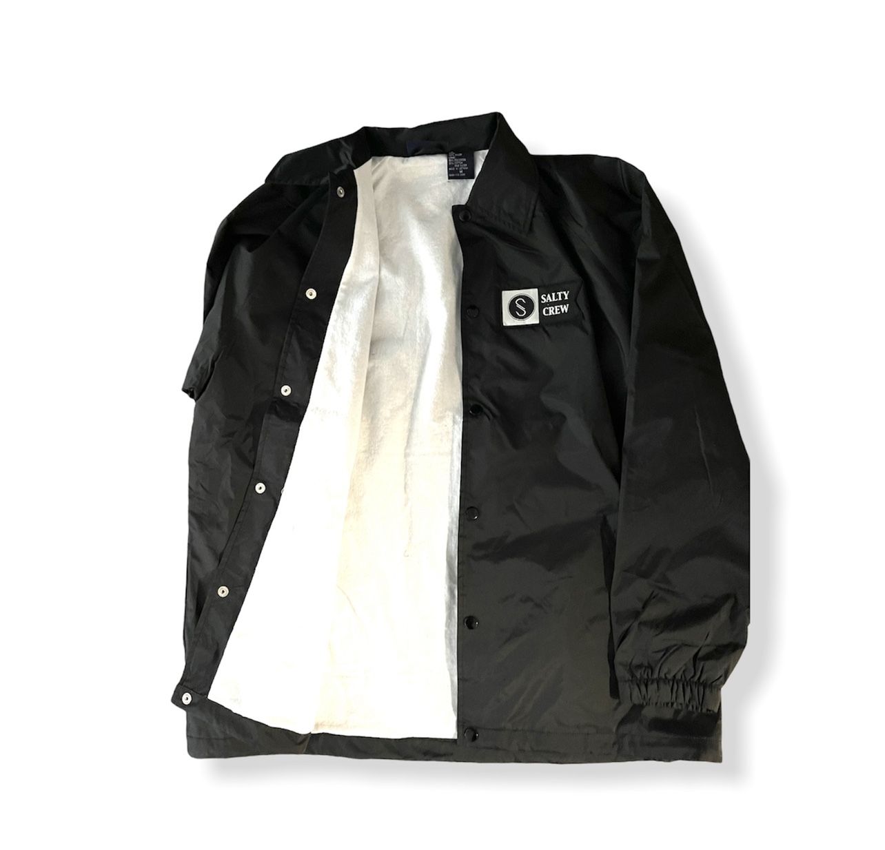 New Black XL Salty Crew Alpha Tech Fisherman Windbreaker