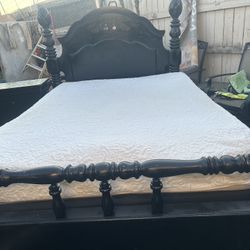 Solid Wood Bed Queen