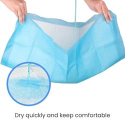 Absorbent, Leak-Proof Dog and Puppy Pee Pads with 5-Layer Design and Quick-Dry S