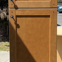 Kitchen Cabinet With Pullout Drawer And Shelf
