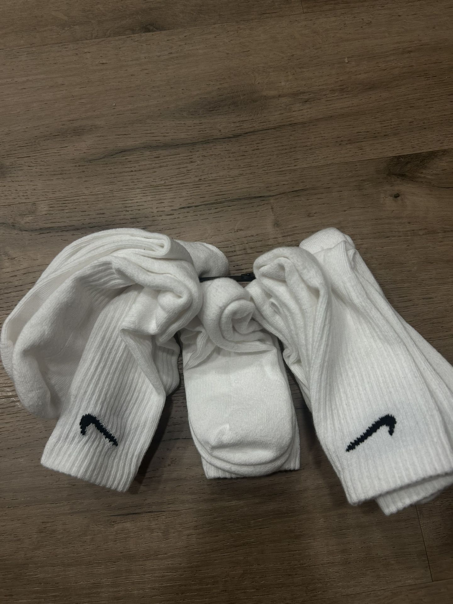 White Nike Socks