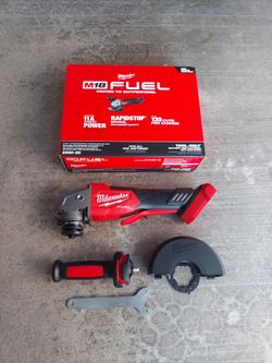 New Milwaukee FUEL M18 Paddle Switch Angle Grinder 4.5"-5" - Tool Only.