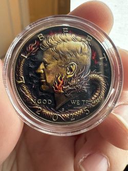 2025 Kennedy Half Dollar ‘Dragon Fire’ Colorized Coin