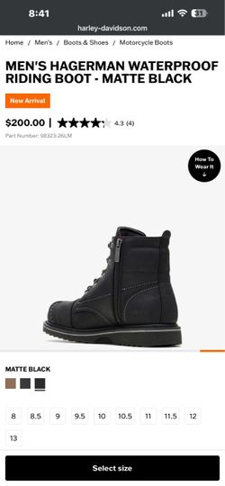 Harley Davidson Hagerman riding boot
