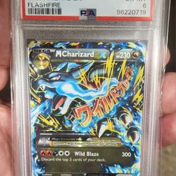 FS - PSA 6 - 2014 POKEMON MEGA CHARIZARD XY/ EX ENGLISH FLASHFIRE #69