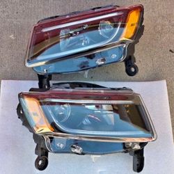 14-16 Jeep Grand Cherokee LED DRL Projector Headlights Luces Focos Micas Faros Faroles