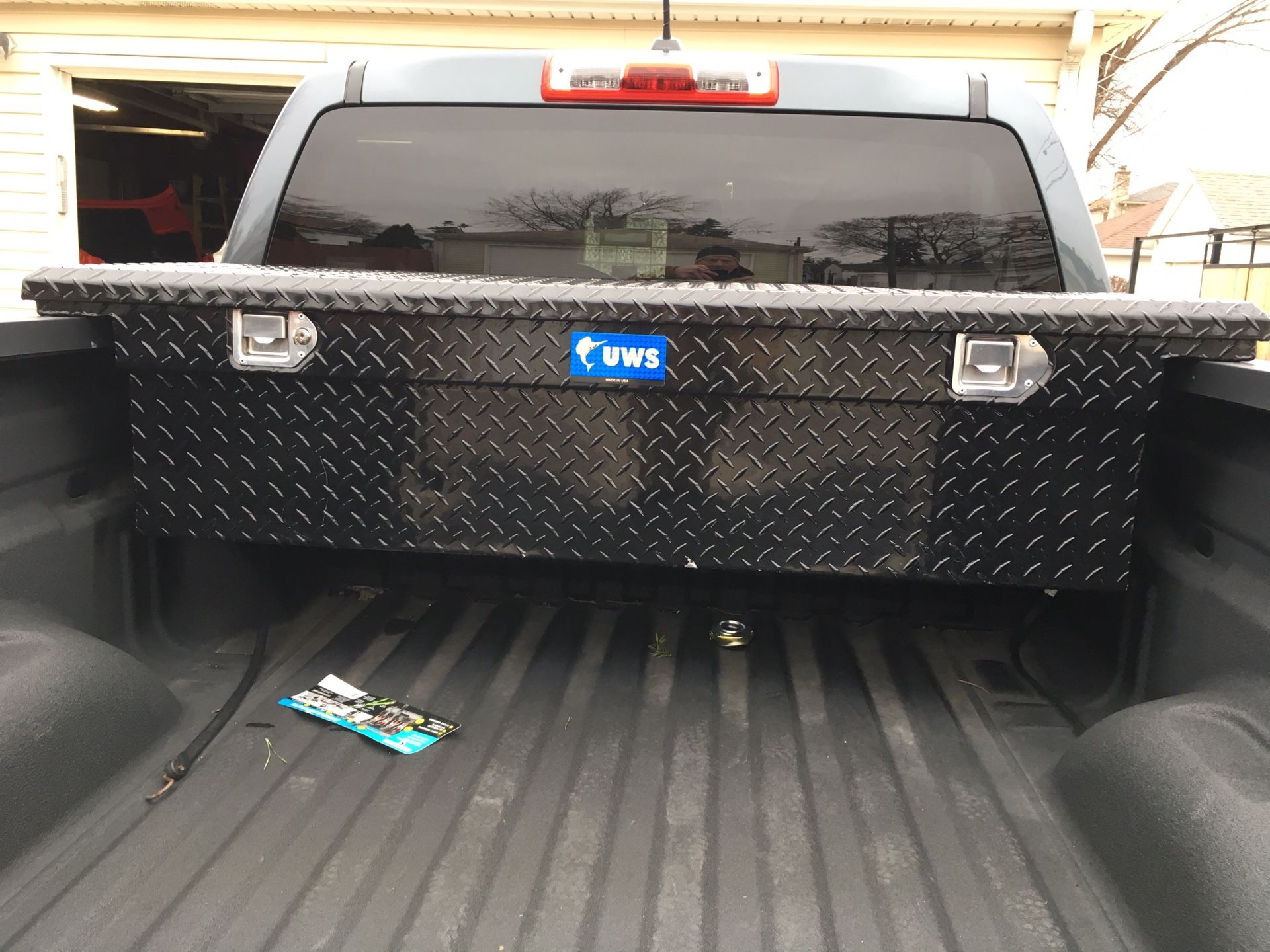 Chevrolet Colorado black low profile cross tool box