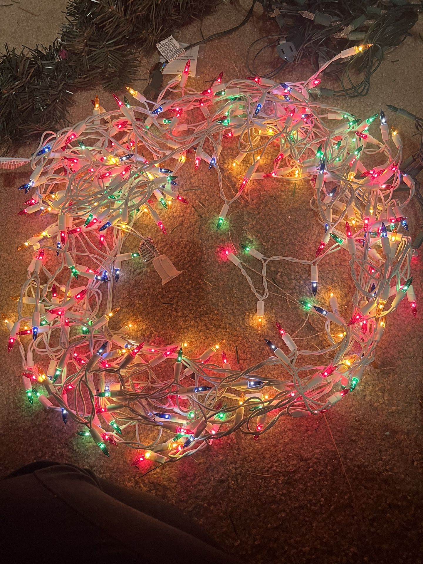 Christmas lights - USED ONCE!