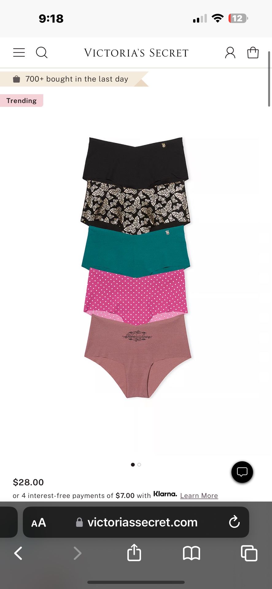 Victoria’s Secret 5 Pack Panty 