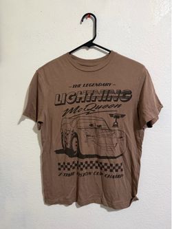 CARS BROWN LIGHTNING MCQUEEN TSHIRT SIZE XS