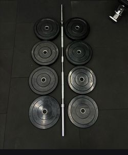 Black Bumper Plates Vesta Fitness