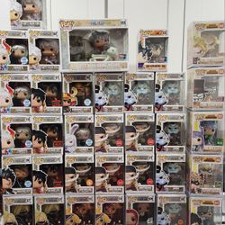 One Piece, Demon Slayer, My Hero Academia Funko Pops, Anime