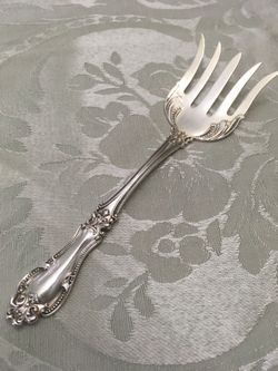 Antique Sterling Silver Sardine Fork Flatware Silverware
