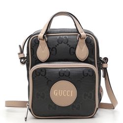 Gucci unisex off the grid GG supreme monogram logo handle crossbody bag NEW