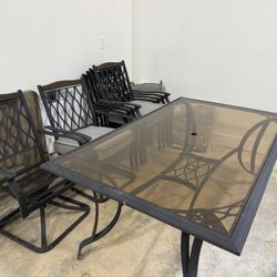Patio Set - Seats 6 - Would Love To See It Go! 