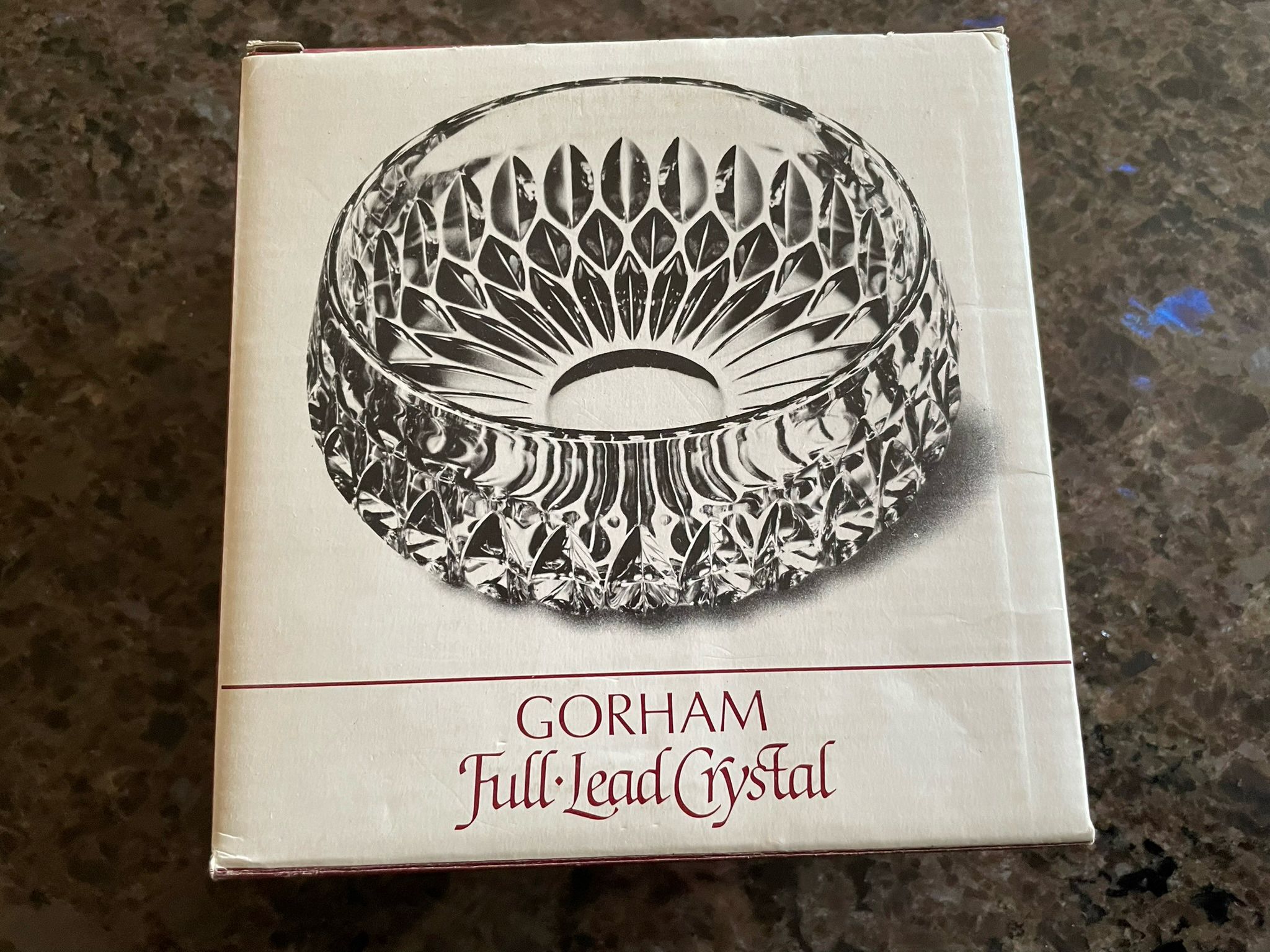 NEW Gotham Full Lead Crystal Bowl