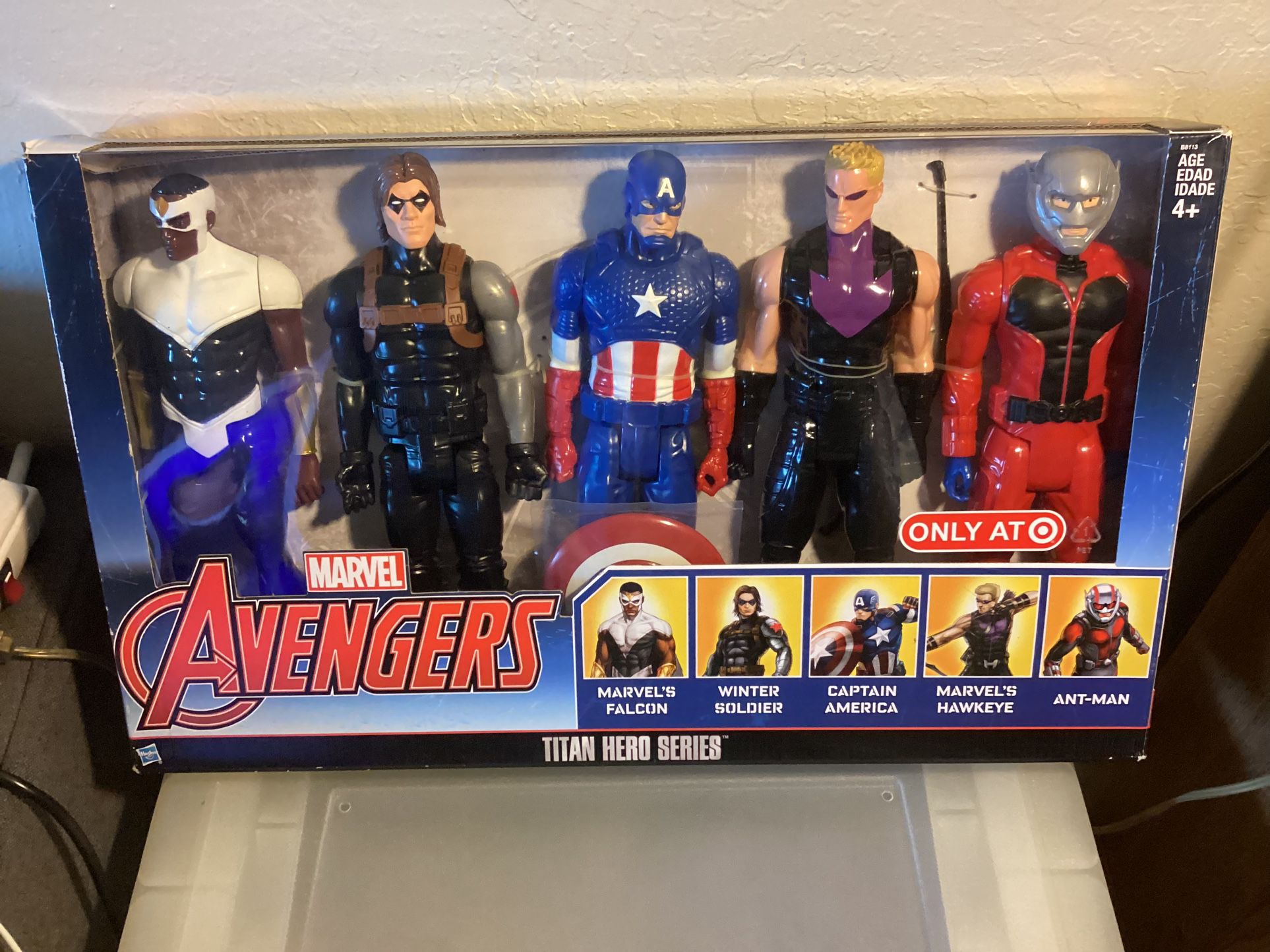 Marvel Avengers Titan Hero Series FALCON / WINTER SOLDIER /CAPTAIN AMERICA /HAWKEYE /ANT-MAN 5 Pack 12 Inch