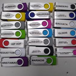 Memorias usb con muisica al gusto del cliente
