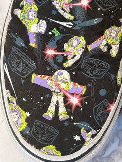 Vans slip on buzz light year kids shoe size 6 Pixar