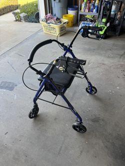 Walker With Wheels And Storage