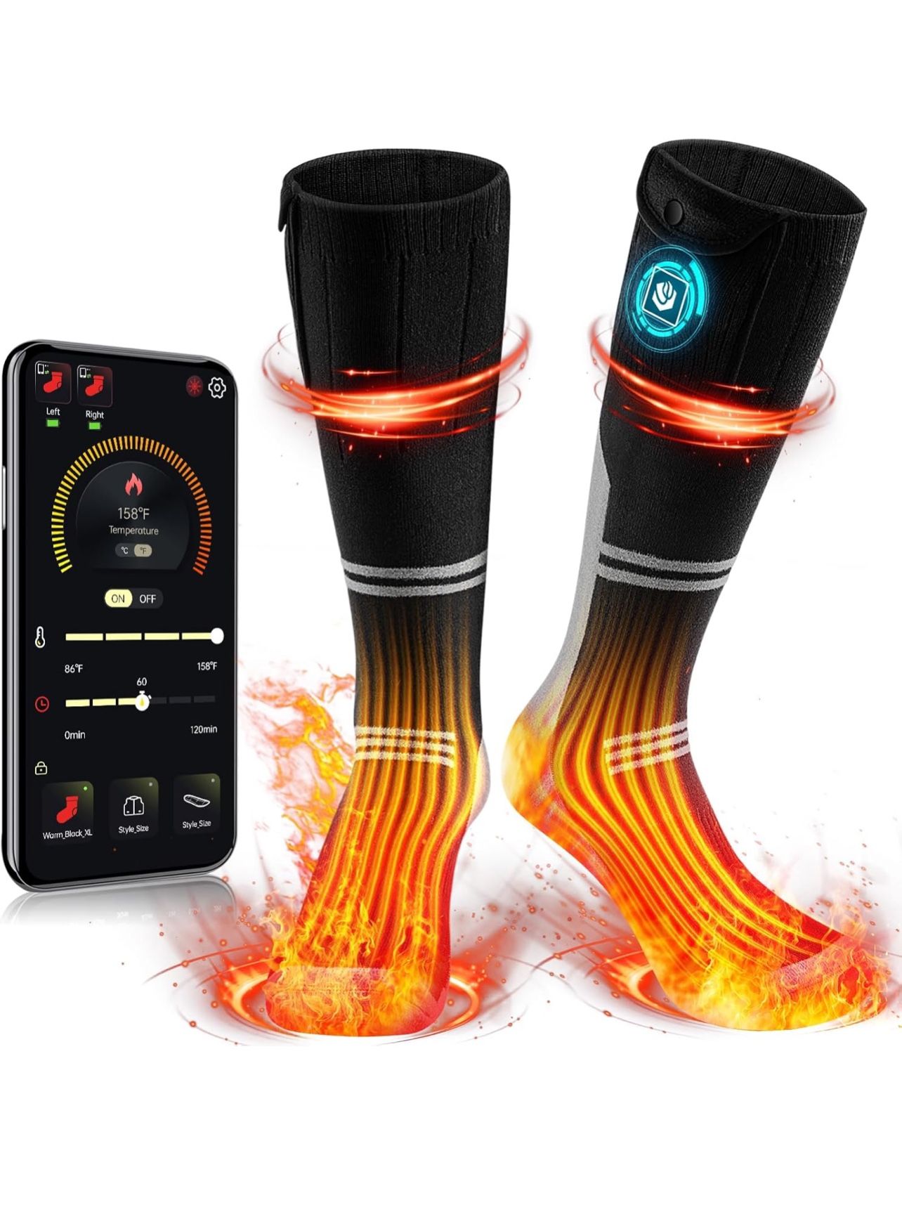 Heated Socks With App Control