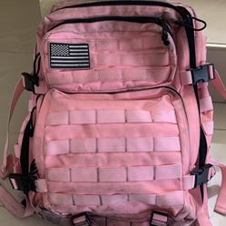 Pink Military Backpack