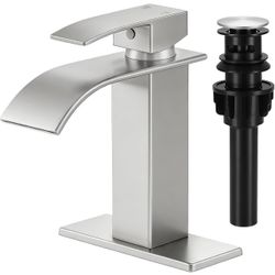 Bathroom Faucets Brushed Nickel Waterfall