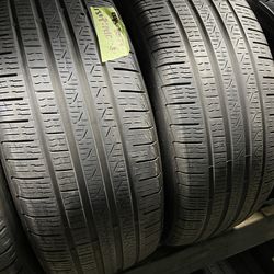 2 USED 24550R19 Pirelli All Season tires for $130 installed and balance.  245 50 19 245 50 R 19 245/50/19 245/50/R19  AIl NEW tires come with 1 year o