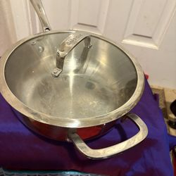Belgique Stainless Steel Saucepsn Or Pot With Lid