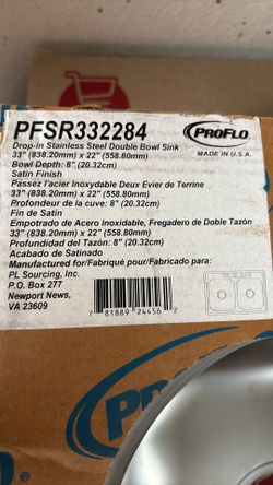 Drop In Stainless Steel Sink