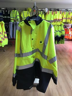 High Visibility Safety Rain Jacket