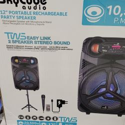 12" Bluetooth Speakers With Stand 