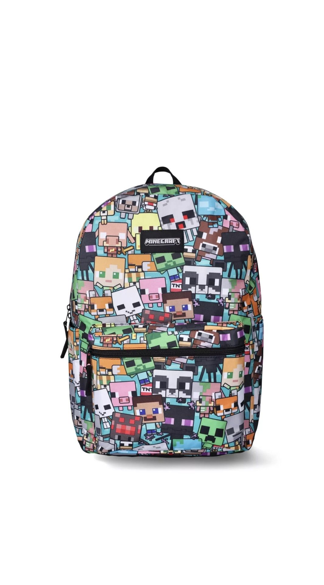 Minecraft Creeper 17" Laptop Backpack, Multi-Color Boys Favorite Gaming Gift
