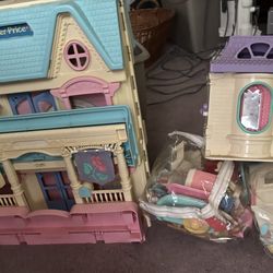 Fisher Price doll house with lots of extras
