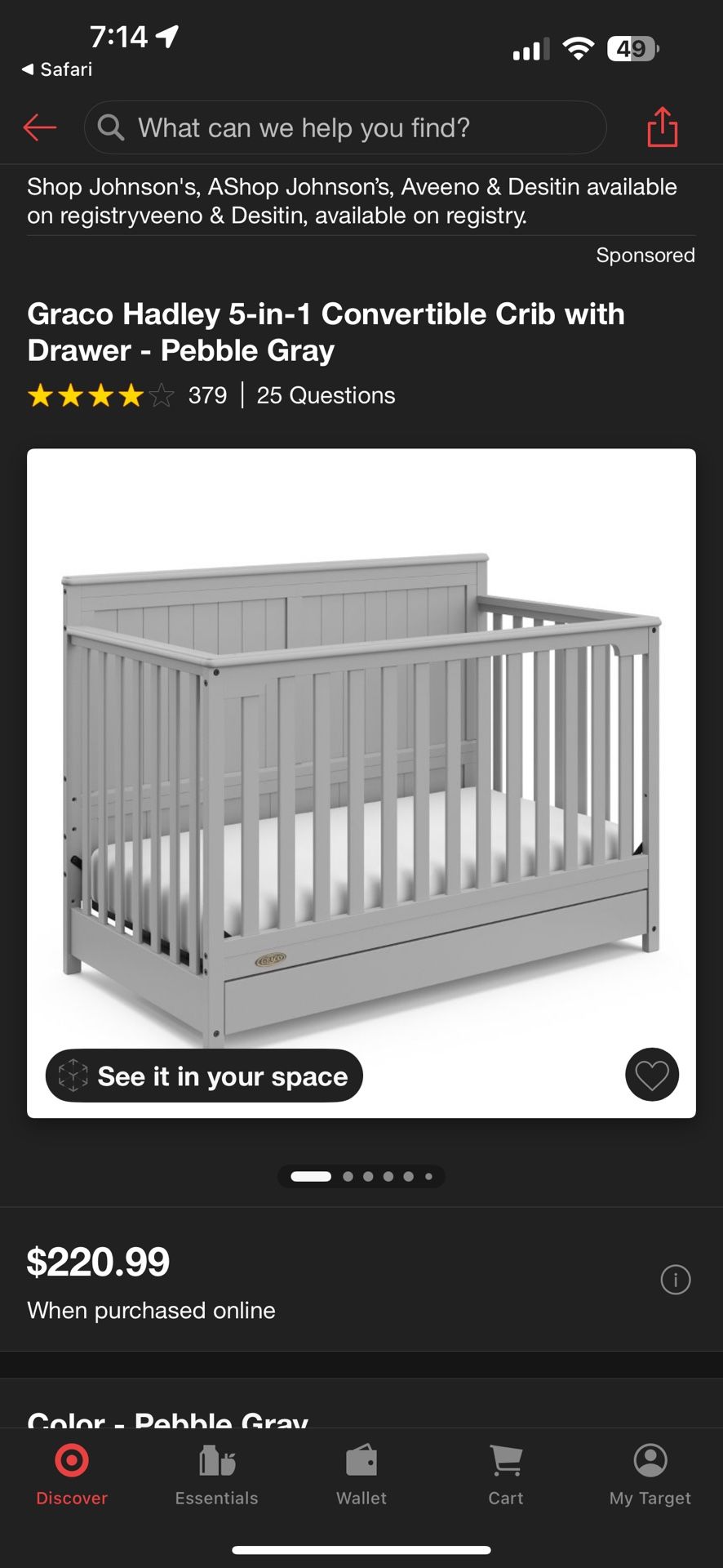 Graco Baby Crib Set
