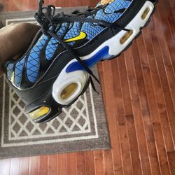 2018 NIKE AIR MAX PLUS TN SE GREEDY SUNSET ORANGE BLUE MULTI