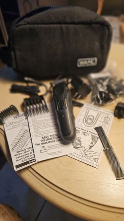 Wahl  Trimmer 12 Attachments, Oil. Instructions