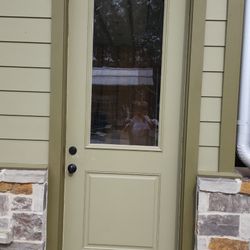 3’x8’  Exterior Door, LH Swing, Half Light