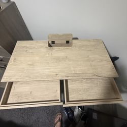 Brand New Desk With Built In Outlets 