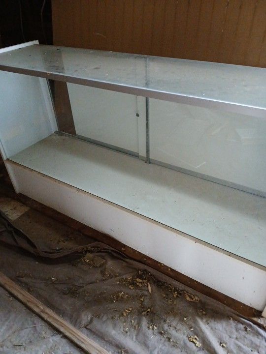 Display Case Top Glass Front Glass And Glass Shelves Two Of Them