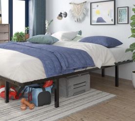 Full-Sized Zinus Mattress and Foldable Bed Base Bundle