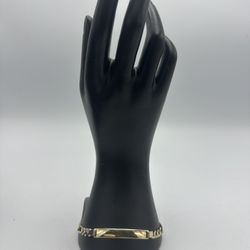 14kt Yellow Gold Nameplate Bracelet 9”