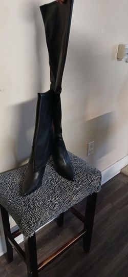 Black Thigh High Boots.